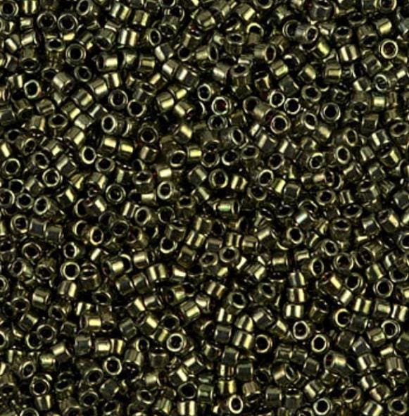DB00011 11/0 Metallic Olive Miyuki Delica