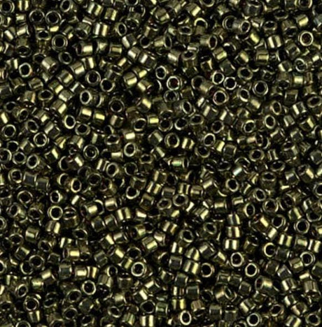DB00011 11/0 Metallic Olive Miyuki Delica