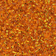 DB0045 11/0 Silver Lined Orange Miyuki Delica 