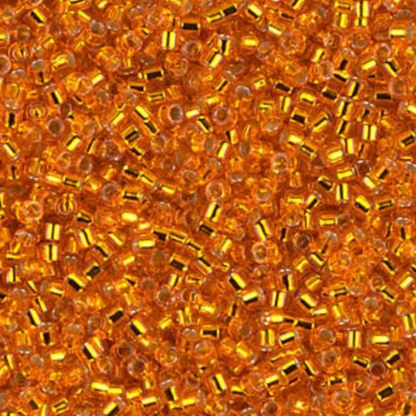 DB0045 11/0 Silver Lined Orange Miyuki Delica 