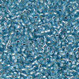 DB0044 11/0 Silver Lined Aqua Miyuki Delica 