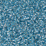 DB0044 11/0 Silver Lined Aqua Miyuki Delica 