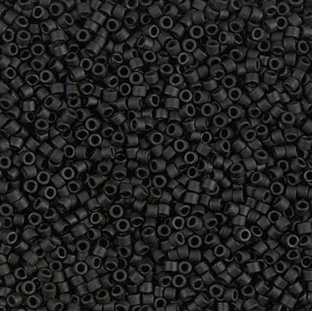 Matte Black Miyuki Delica 11/0 DB0310