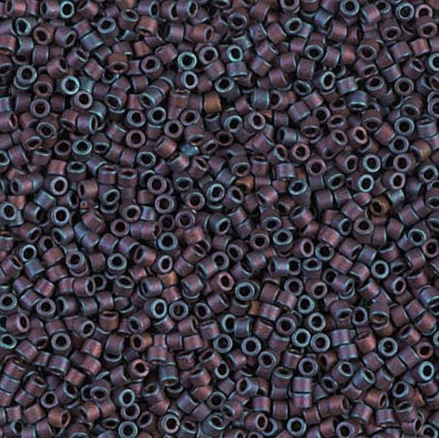 Matte Metallic Copper Rainbow Miyuki Delica 11/0 DB0323 