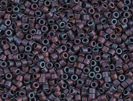 DB0323 11/0 Matte Metallic Copper Rainbow Miyuki Delica