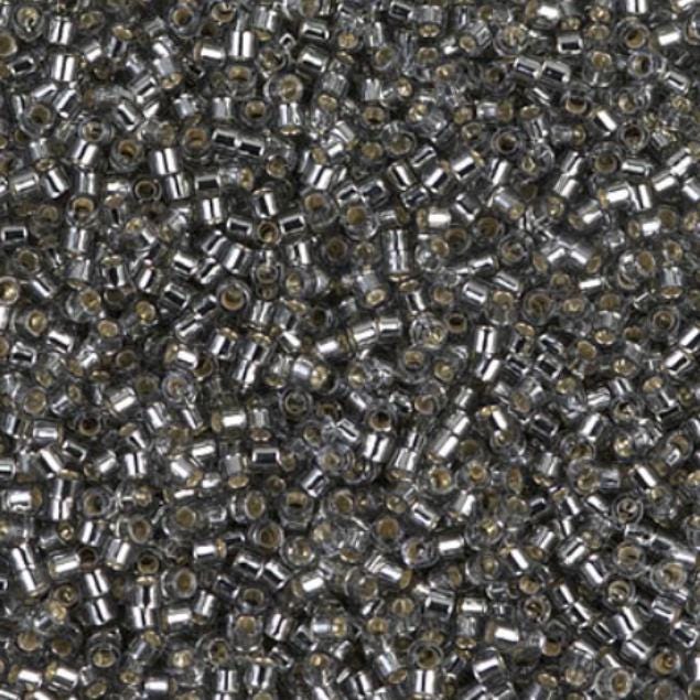 DB0048 11/0 Silver Lined Light Gray Miyuki Delica 