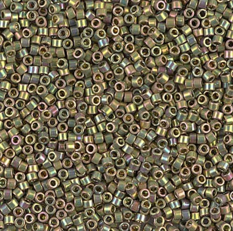 24kt Green Gold Iris Miyuki Delica 11/0 DB0508