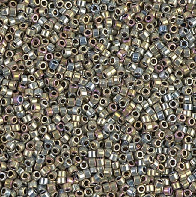 Silver Gold Iris Miyuki Delica DB0546 11/0 