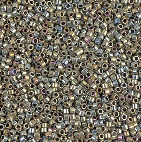 Silver Gold Iris Miyuki Delica DB0546 11/0 