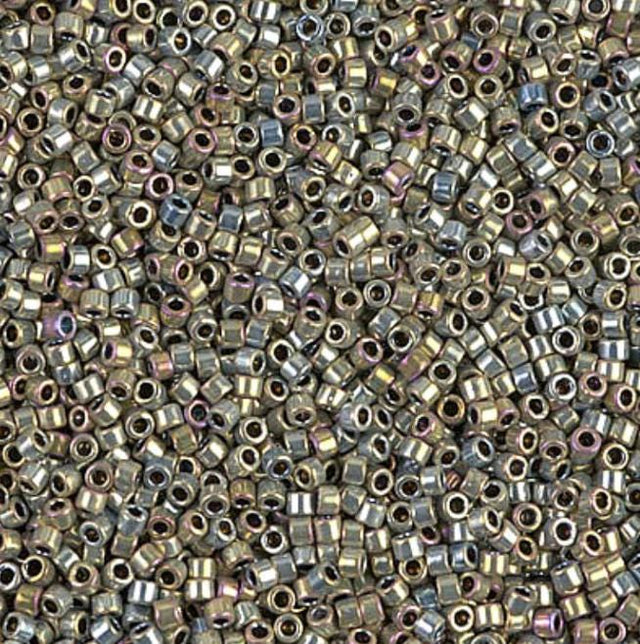 Silver Gold Iris Miyuki Delica DB0546 11/0 