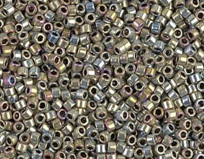 DB0546 11/0 Silver Gold Iris Miyuki Delica