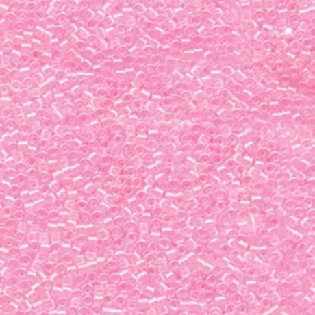 DB0055 11/0 Pink Lined Crystal AB Miyuki Delica 