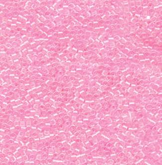 DB0055 11/0 Pink Lined Crystal AB Miyuki Delica