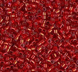 DB0602 11/0 Dyed Silver Lined Red Miyuki Delica