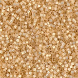 Dyed Lt Apricot Silver Lined Alabaster Miyuki Delica 11/0 DB0621