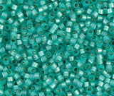 DB0627 11/0 Dyed Aqua Green Silver Lined Alabaster Miyuki Delica