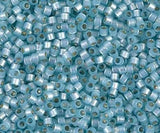 DB0628 11/0 Dyed Aqua Silver Lined Alabaster Miyuki Delica
