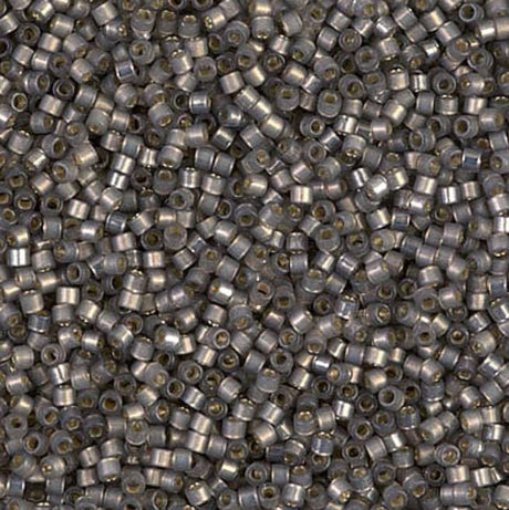 Dyed Rustic Gray Silver Lined Alabaster Miyuki Delica 11/0 DB0631