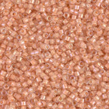Light Peach Lined Crystal Miyuki Delica 11/0 DB0067