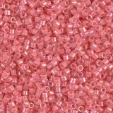 Coral Lined Crystal Miyuki Delica 11/0 DB0070