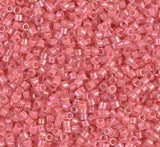 DB0070 11/0 Coral Lined Crystal Miyuki Delica