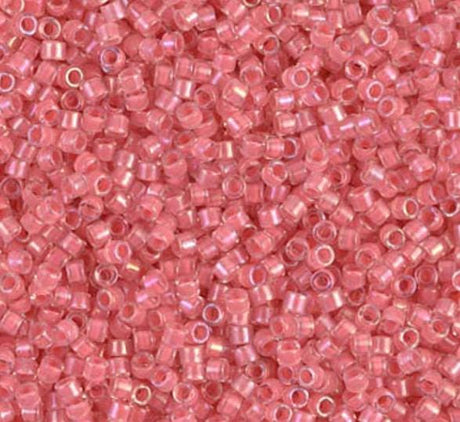 DB0070 11/0 Coral Lined Crystal Miyuki Delica