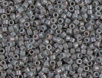 DB0652 11/0 Dyed Opaque Gray Miyuki Delica