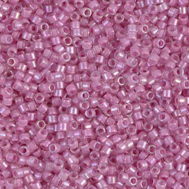 DB0072 11/0 Orchid Lined Crystal AB Miyuki Delica