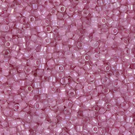 DB0072 11/0 Orchid Lined Crystal AB Miyuki Delica
