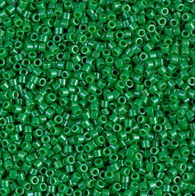 DB0655 11/0 Dyed Opaque Kelly Green Miyuki Delica