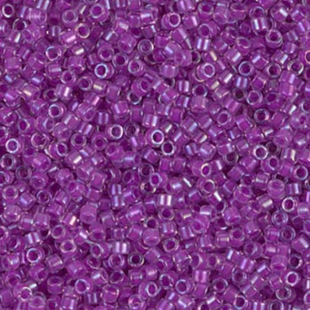  Dark Coral Lined Crystal AB Miyuki Delica 11/0 DB0073