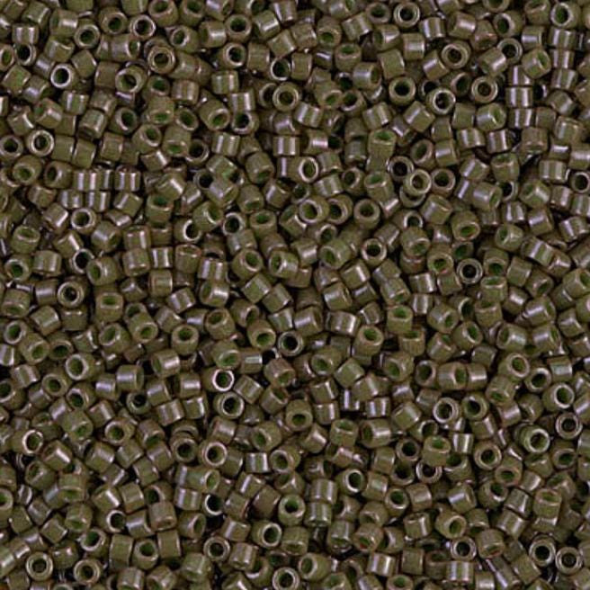 Dyed Opaque Olive Drab Miyuki Delica 11/0 DB0657