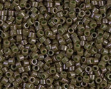 DB0657 11/0 Dyed Opaque Olive Drab Miyuki Delica
