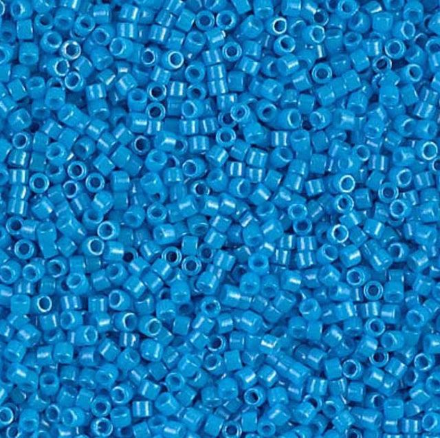 Dyed Opaque Dark Turquoise Blue Miyuki Delica 11/0 DB0659