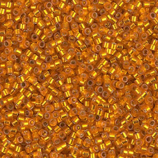Dyed Semi-Frost S/L Orange Miyuki Delica 11/0 DB0681