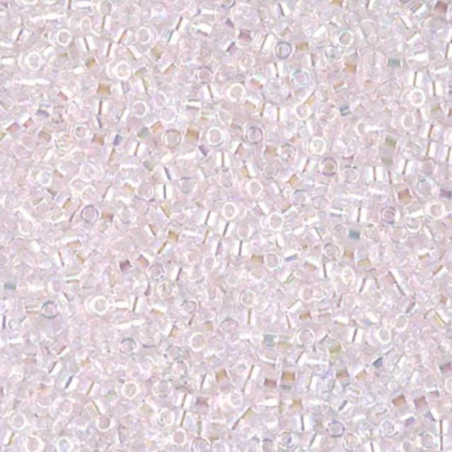 Transparent Pale Pink AB Miyuki Delica 11/0 DB0082