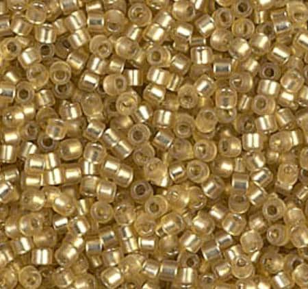 DB0687 11/0 Dyed Semi-Frost S/L Yellow Green Miyuki Delica