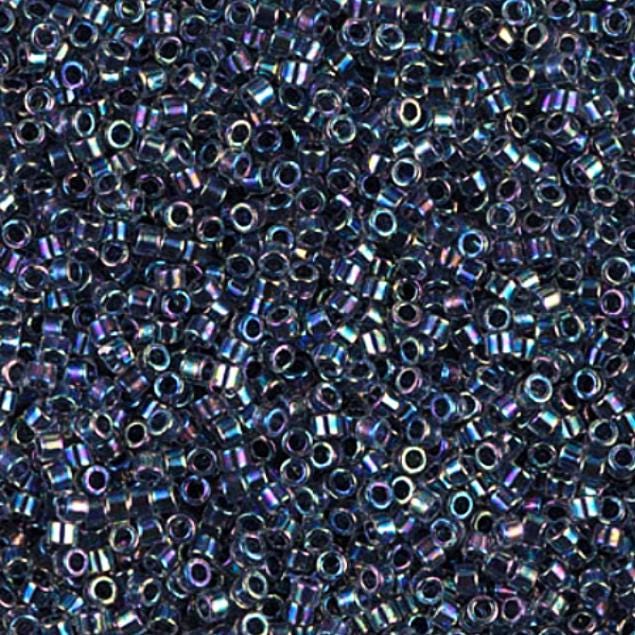 Noir Lined Crystal AB Miyuki Delica 11/0 DB0086