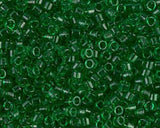 DB0705 11/0 Transparent Green Miyuki Delica