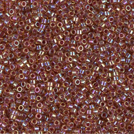 Berry Lined Light Topaz AB Miyuki Delica 11/0 DB0088