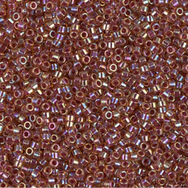 Berry Lined Light Topaz AB Miyuki Delica 11/0 DB0088