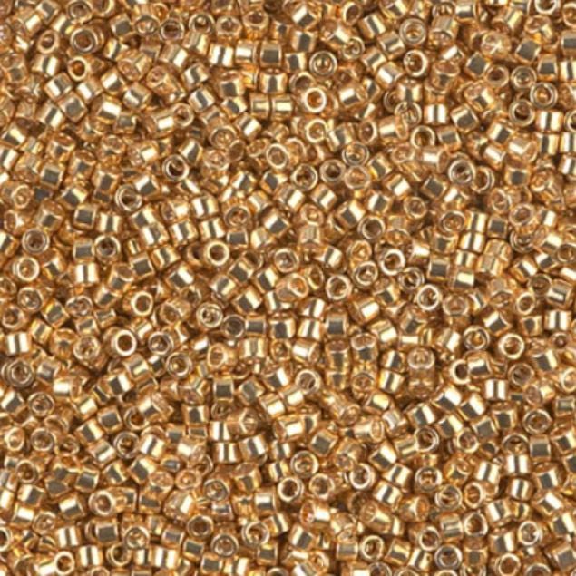 Galvanized Yellow Gold Miyuki Delica 11/0 DB0410