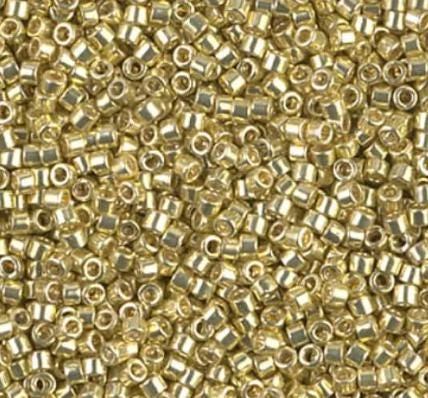 DB0412 11/0 Galvanized Yellow Miyuki Delica