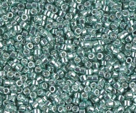 DB0415 11/0 Galvanized Turquoise Green Miyuki Delica