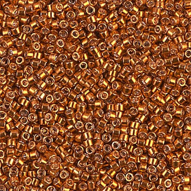 Galvanized Burnt Orange Miyuki Delica 11/0 DB0421