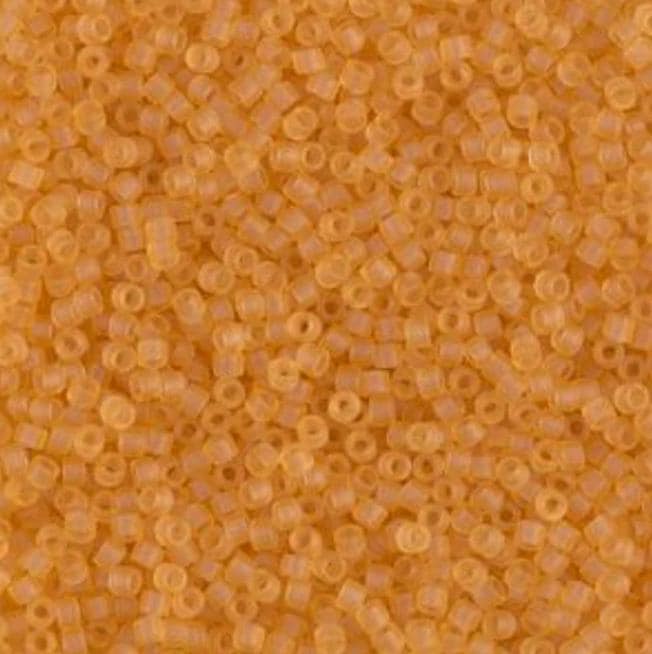 Matte Transparent Light Topaz Miyuki Delica 11/0 DB0742