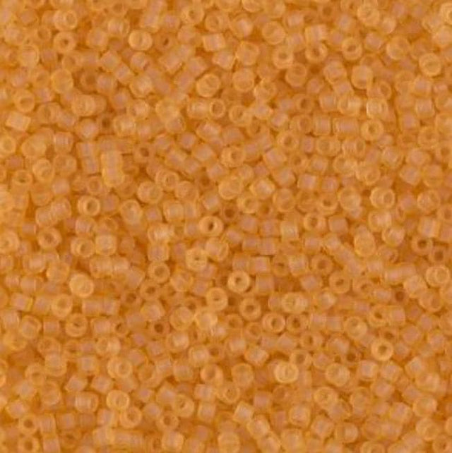 Matte Transparent Light Topaz Miyuki Delica 11/0 DB0742
