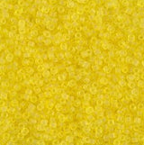 Matte Transparent Yellow Miyuki Delica 11/0 DB0743