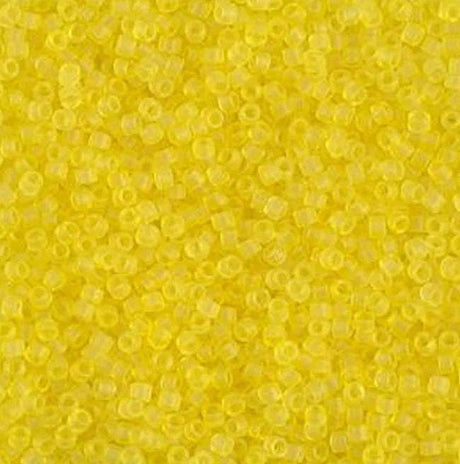 Matte Transparent Yellow Miyuki Delica 11/0 DB0743