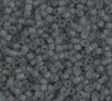 DB0749 11/0 Matte Transparent Gray Miyuki Delica